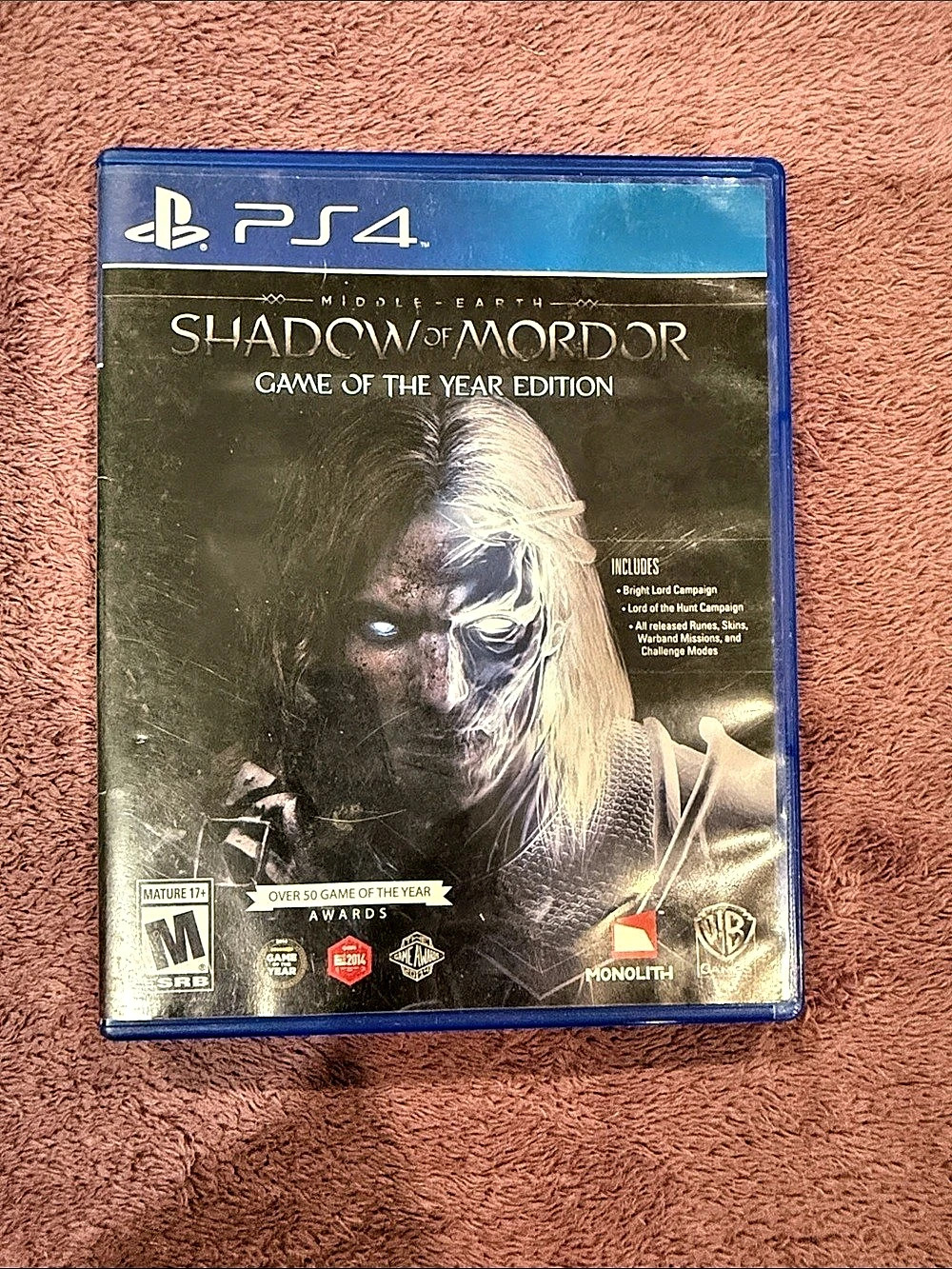 Warner Bros. Shadow of Mordor: Game of the Year Edition. PS4 Game of the Year